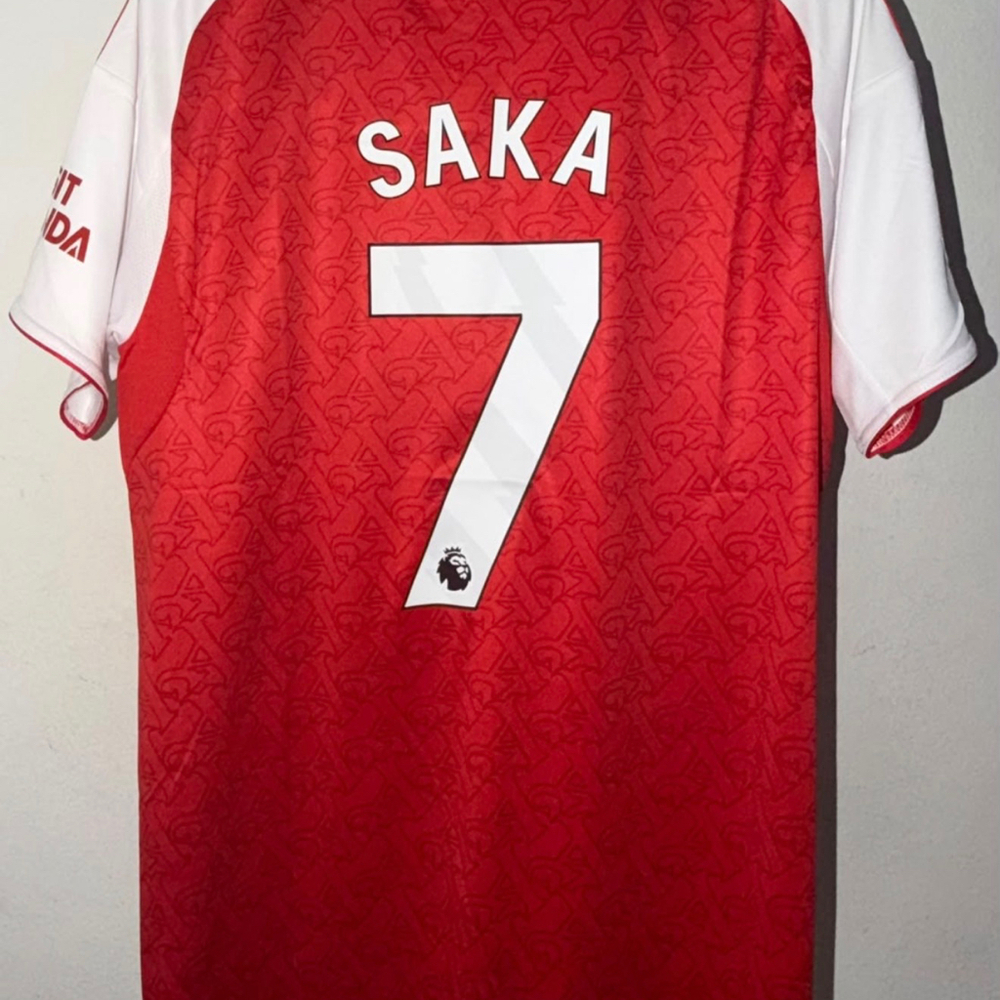 Saka arsenal home jersey size Large